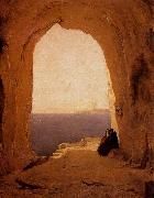Karl Blechen Grotto in the Gulf of Naples painting